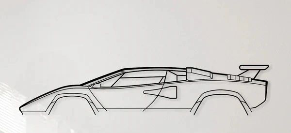 Lamborghini Countach wall art