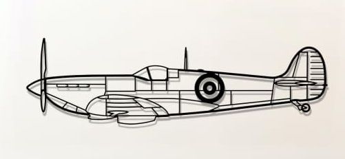 Spitfire wall art