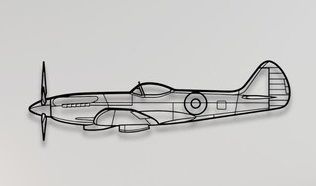 Spitfire XIV wall art
